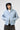 Double Pocket Zip Up Hoodie 'Light Blue'